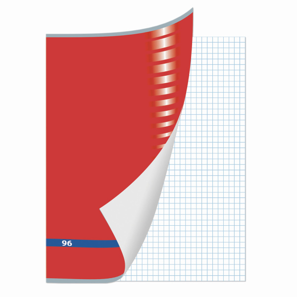 Тетрадь А4 96л. клетка BRAUBERG, офсет, обложка картон+лак "INDEX"
