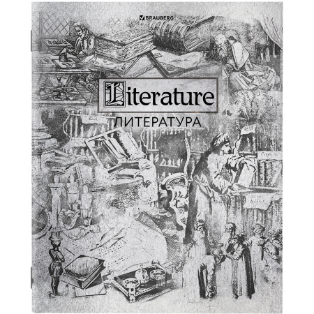 Тетради предметные, КОМПЛЕКТ 12 ПРЕДМЕТОВ, SILVER, 48л, С СЕРЕБРЯНОЙ ОБЛОЖКОЙ, BRAUBERG