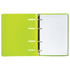 Тетрадь на кольцах А5 (160х215мм) 80л. BRAUBERG "Салатовый", пластик, клетка