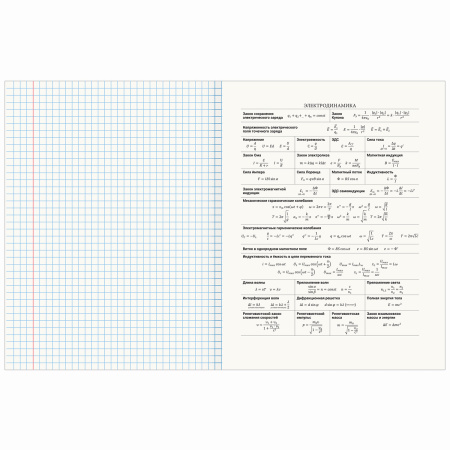 Тетрадь предметная ПРИРОДА 48л, обложка картон, ФИЗИКА, клетка, подсказ, BRAUBERG