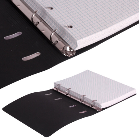 Сменный блок к тетради на кольцах А5 120л. BRAUBERG, Белый