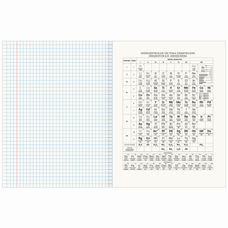 Тетрадь предметная КЛАССИКА SCIENCE 48л, обложка картон, ХИМИЯ, клетка, подсказ, BRAUBERG
