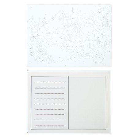 Картина по номерам 15х20 см, ЮНЛАНДИЯ "Пушистики", на холсте, акрил, кисти, 662507