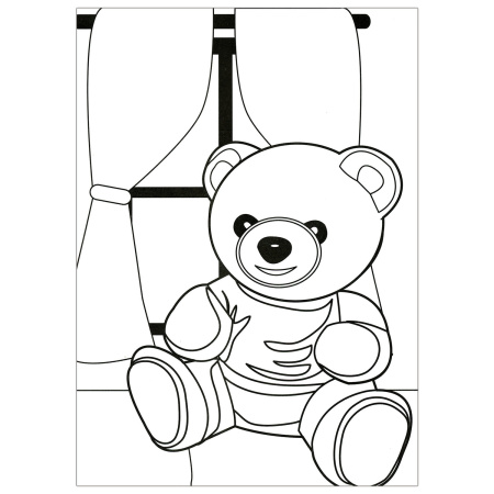 Раскраска по номерам А4, ЮНЛАНДИЯ "ИГРУШКИ", С ВОСКОВЫМИ МЕЛКАМИ, 5 картинок, 661609