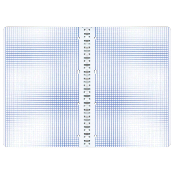 Тетрадь А4 96л. клетка на спирали ОФИСМАГ, обложка картон, ОДНОТОННАЯ