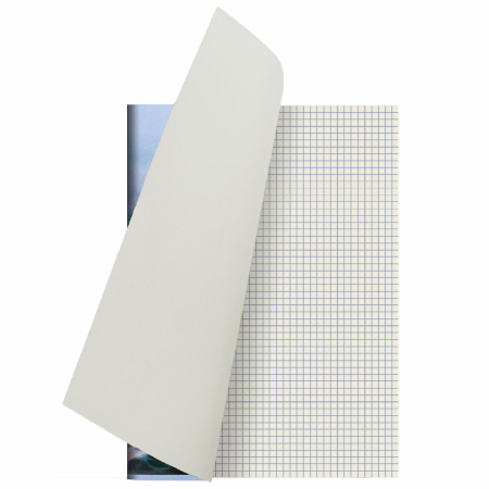 Тетрадь А4 80л. клетка STAFF Basic, офсет №2, обложка картон, Ocean