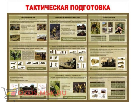 Плакаты "Тактическая подготовка" (10 плакатов размером 41х30 см)