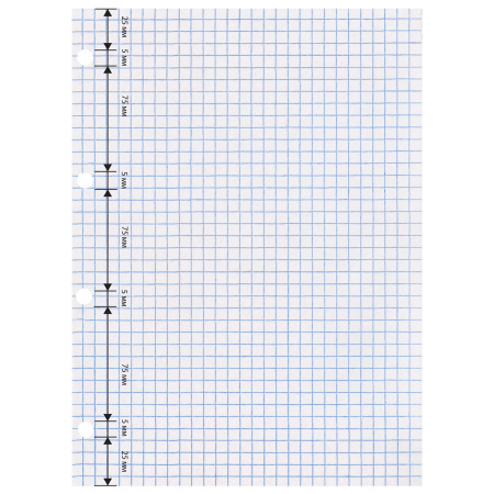 Сменный блок к тетради на кольцах А4 120л. BRAUBERG, Белый