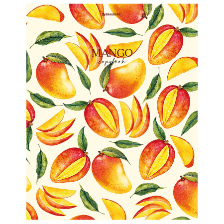 Тетрадь А4 96л. клетка BRAUBERG, офсет, глянцевый лак, "FRUITS"