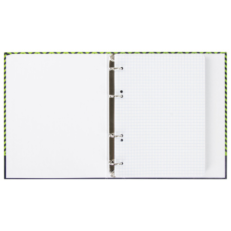 Тетрадь на кольцах А5 (175х215мм) 120л. ОФИСМАГ "Модерн", картонная обложка, клетка