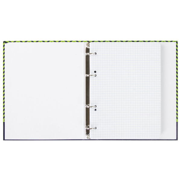 Тетрадь на кольцах А5 (175х215мм) 120л. ОФИСМАГ "Модерн", картонная обложка, клетка