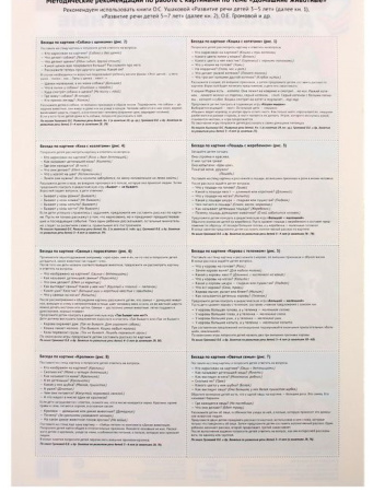 Демонстрационные картины "Домашние животные" 8 плакатов, А3+