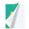 Тетрадь предметная AVOCADO 48л, глянцевый лак, ГЕОМЕТРИЯ, клетка, подсказ, BRAUBERG