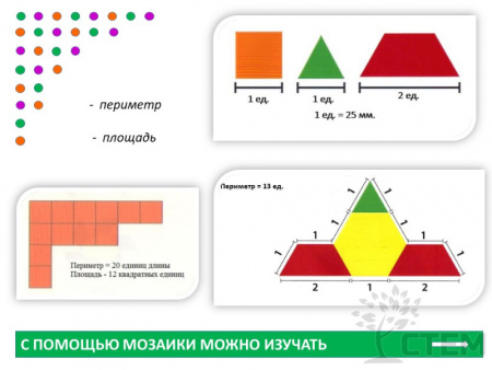 Мозаика "Геометрические фигуры". Набор для класса