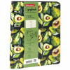 Тетрадь на кольцах А5 (180х220мм) 80л. BRAUBERG VISTA "Avocado", под кожу, клетка