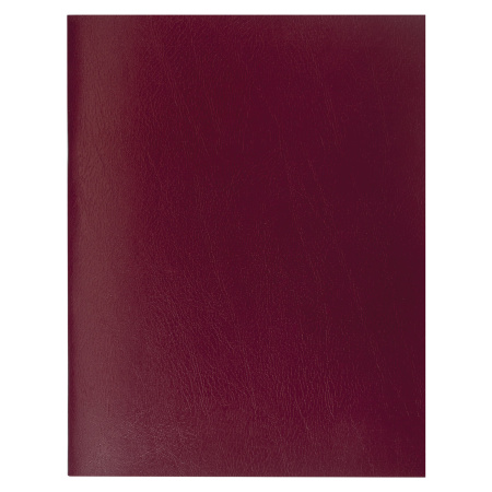 Тетрадь бумвинил А4 96л. клетка STAFF, скоба, офсет №1, БОРДОВЫЙ