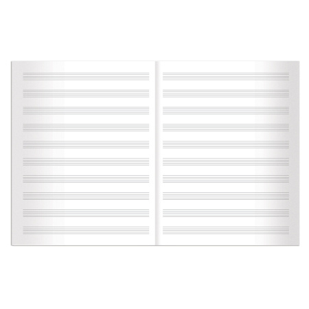 Тетрадь для нот А4, 8л., BRAUBERG, обл.мел.карт. вертикальная, Зверята (2 вида), 125414