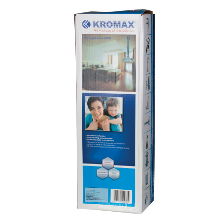 Кронштейн для проекторов потолочный KROMAX PROJECTOR-100, 3 ст.свободы,высота47-67 см,20 кг