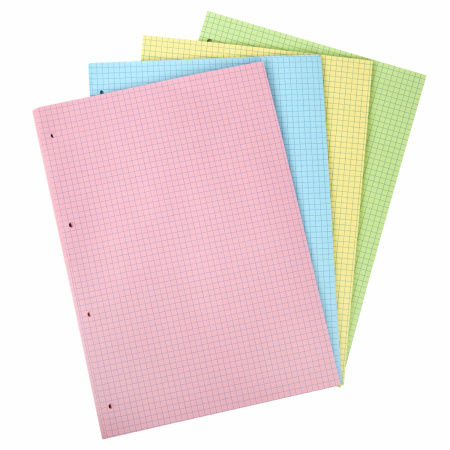 Сменный блок к тетради на кольцах А4 120л. BRAUBERG, (4 цвета по 30л.)