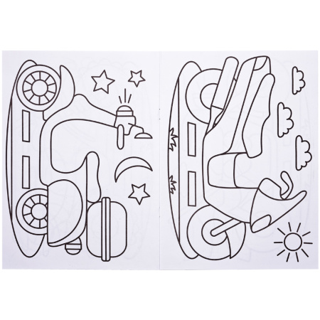 Раскраска A4, Мульти-Пульти "Мотоциклы", 8стр.