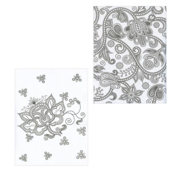 Раскраска-антистресс, 48 рисунков, 24 листа, 210х290 мм, 120 г/м2, скрепка, BRAUBERG, 104150