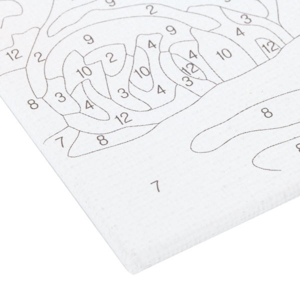 Картина по номерам 15х20 см, ЮНЛАНДИЯ "Котенок", на холсте, акрил, кисти, 662502