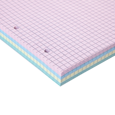 Сменный блок к тетради на кольцах А5 200л. BRAUBERG, 4 цвета по 50 л.