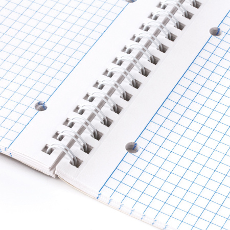 Тетрадь А4 96л. клетка на спирали ОФИСМАГ, обложка картон, МОНОХРОМ