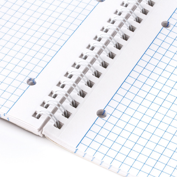 Тетрадь А4 96л. клетка на спирали ОФИСМАГ, обложка картон, МОНОХРОМ