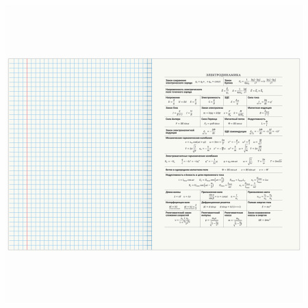 Тетрадь предметная КЛАССИКА NATURE 48л, обложка картон, ФИЗИКА, клетка, BRAUBERG