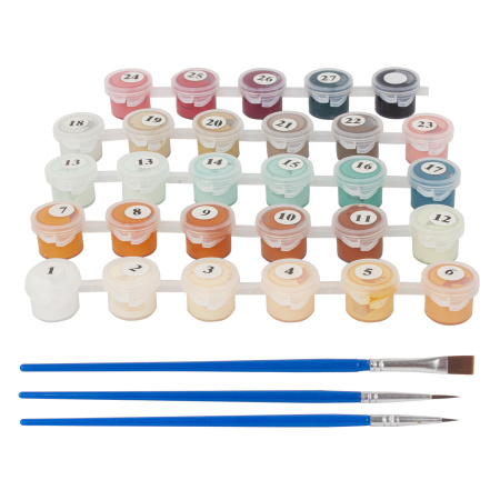 Картина по номерам 40х50 см, ОСТРОВ СОКРОВИЩ "Изумрудный взгляд", на подрамнике, акрил, кисти, 66249